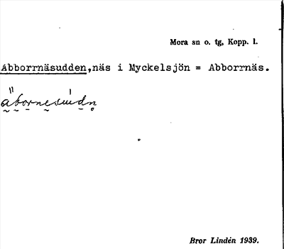 Bild på arkivkortet för arkivposten Abborrnäsudden