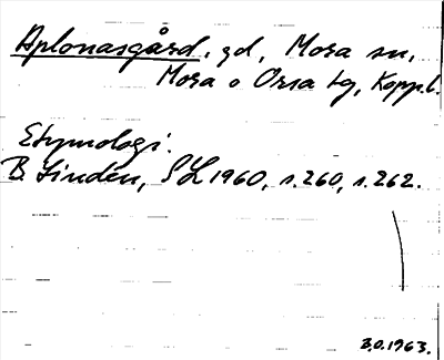 Bild på arkivkortet för arkivposten Aplonasgård