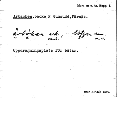 Bild på arkivkortet för arkivposten Arbacken