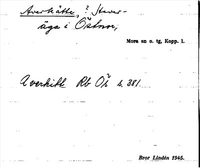 Bild på arkivkortet för arkivposten Averkätte