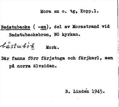 Bild på arkivkortet för arkivposten Badstubacke (-en)