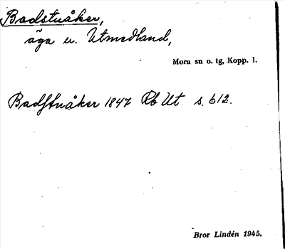 Bild på arkivkortet för arkivposten Badstuåker