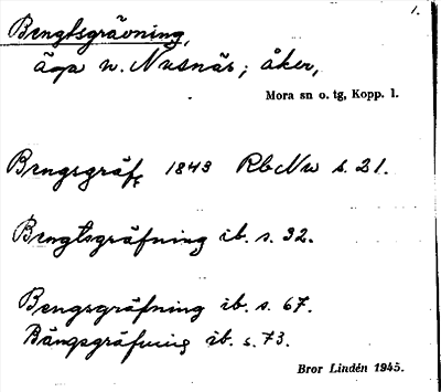 Bild på arkivkortet för arkivposten Bengtsgrävning