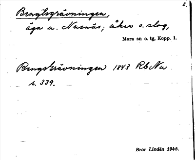 Bild på arkivkortet för arkivposten Bengtsgrävningen