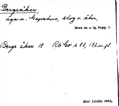 Bild på arkivkortet för arkivposten Bergsåker