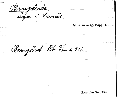 Bild på arkivkortet för arkivposten Berigärde