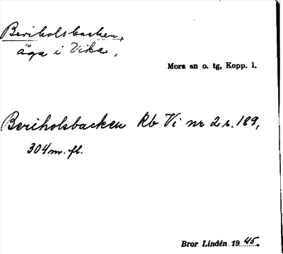 Bild på arkivkortet för arkivposten Beriholsbacken