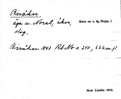 Bild på arkivkortet för arkivposten Biråker