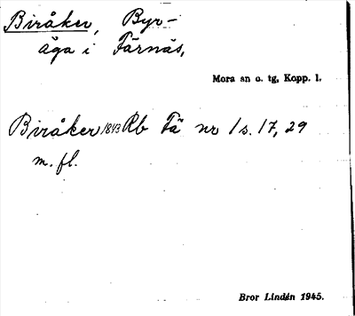 Bild på arkivkortet för arkivposten Biråker
