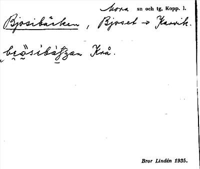 Bild på arkivkortet för arkivposten Bjosibäcken