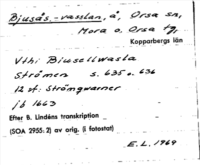 Bild på arkivkortet för arkivposten Bjusås-vasslan