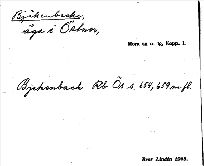 Bild på arkivkortet för arkivposten Bjäkenbacke