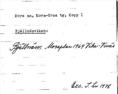 Bild på arkivkortet för arkivposten Bjällnäsviken: