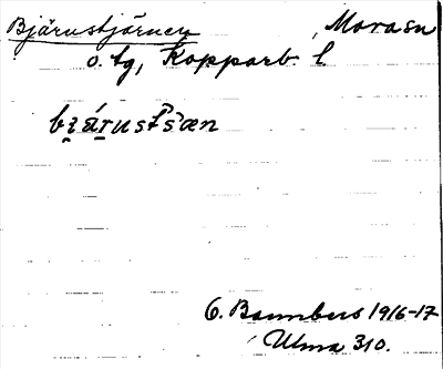 Bild på arkivkortet för arkivposten Bjärustjärnen