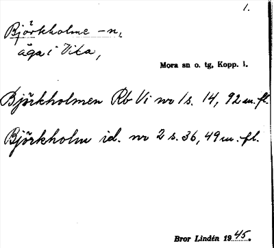 Bild på arkivkortet för arkivposten Björkholme -n