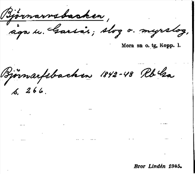 Bild på arkivkortet för arkivposten Björnarvsbacken