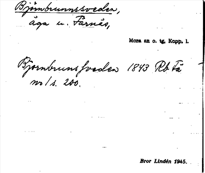 Bild på arkivkortet för arkivposten Björnbrunnssveden