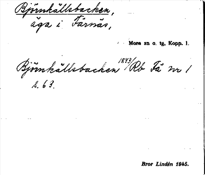 Bild på arkivkortet för arkivposten Björnkällsbacken