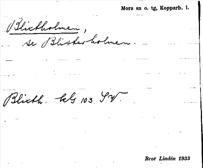 Bild på arkivkortet för arkivposten Blixtholmen, se Blisterholmen
