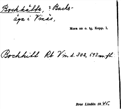 Bild på arkivkortet för arkivposten Bockkätte