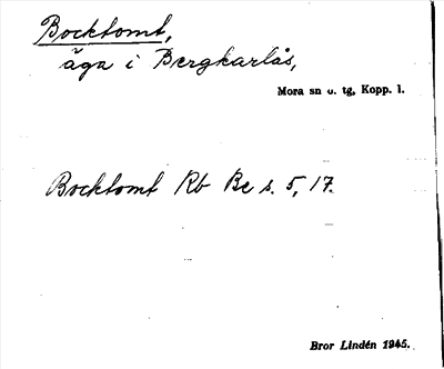 Bild på arkivkortet för arkivposten Bocktomt