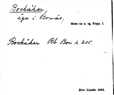 Bild på arkivkortet för arkivposten Bockåker