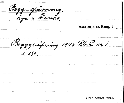 Bild på arkivkortet för arkivposten Bogg-grävning