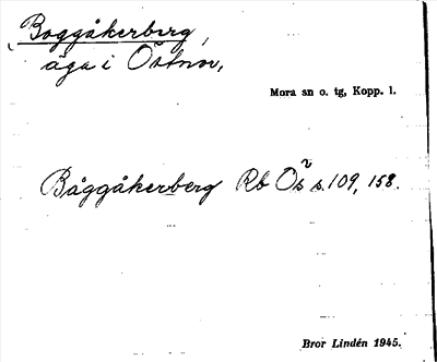 Bild på arkivkortet för arkivposten Boggåkerberg