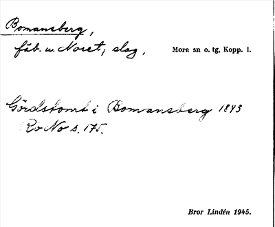 Bild på arkivkortet för arkivposten Bomansberg