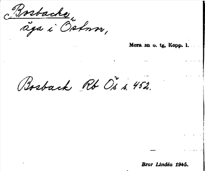 Bild på arkivkortet för arkivposten Bosbacke