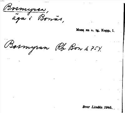 Bild på arkivkortet för arkivposten Bosmyren