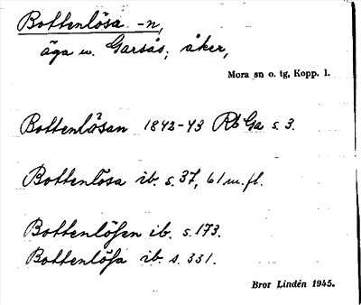 Bild på arkivkortet för arkivposten Bottenlösa -n