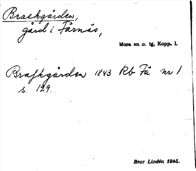 Bild på arkivkortet för arkivposten Braskgården
