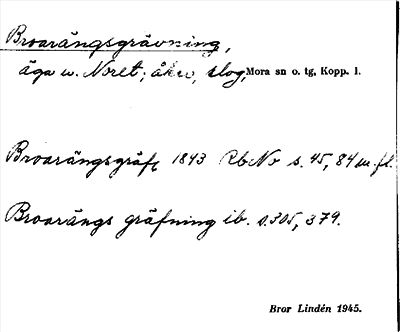 Bild på arkivkortet för arkivposten Broarängsgrävning