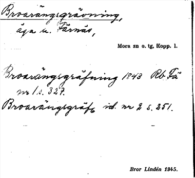 Bild på arkivkortet för arkivposten Broarängsgrävning