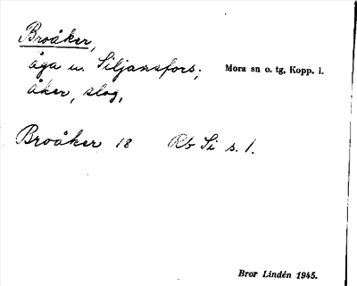 Bild på arkivkortet för arkivposten Broåker