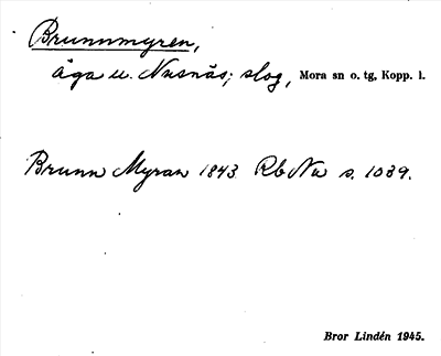 Bild på arkivkortet för arkivposten Brunnmyren