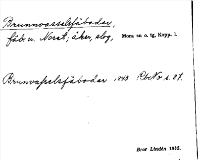 Bild på arkivkortet för arkivposten Brunnvasselsfäbodar