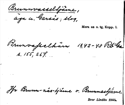 Bild på arkivkortet för arkivposten Brunnvasseltjärne