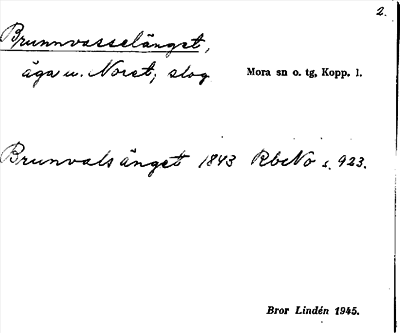 Bild på arkivkortet för arkivposten Brunnvasselänget