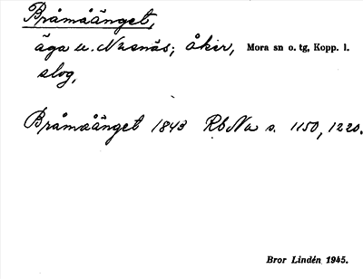 Bild på arkivkortet för arkivposten Bråmåänget