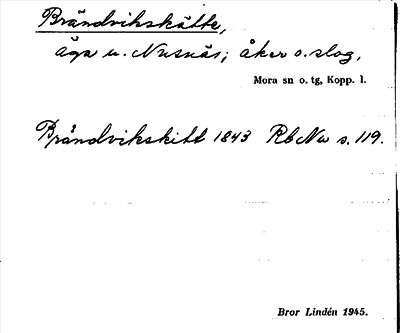 Bild på arkivkortet för arkivposten Brändvikskätte