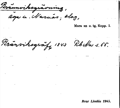 Bild på arkivkortet för arkivposten Brännviksgrävning