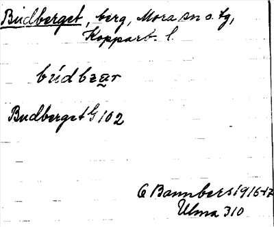 Bild på arkivkortet för arkivposten Budberget