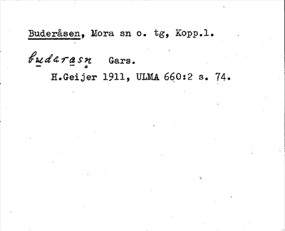 Bild på arkivkortet för arkivposten Buderåsen