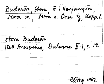 Bild på arkivkortet för arkivposten Buderön, Stora