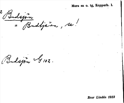 Bild på arkivkortet för arkivposten Budsjön = Budtjärn