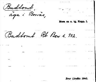Bild på arkivkortet för arkivposten Budtomt