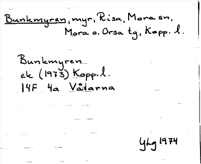 Bild på arkivkortet för arkivposten Bunkmyren