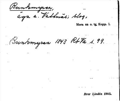 Bild på arkivkortet för arkivposten Bunkmyren